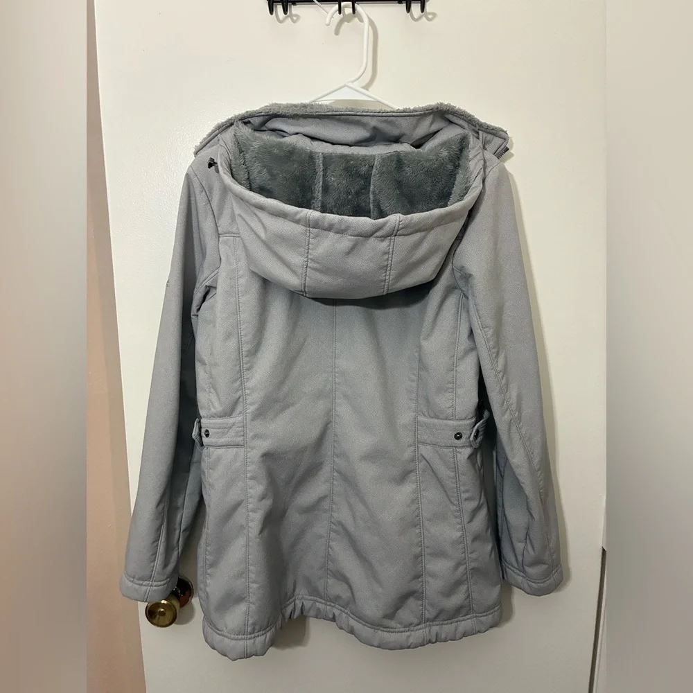 ZeroXposur Women’s Plush-Lined Soft Shell Jacket in smoke gray Size M